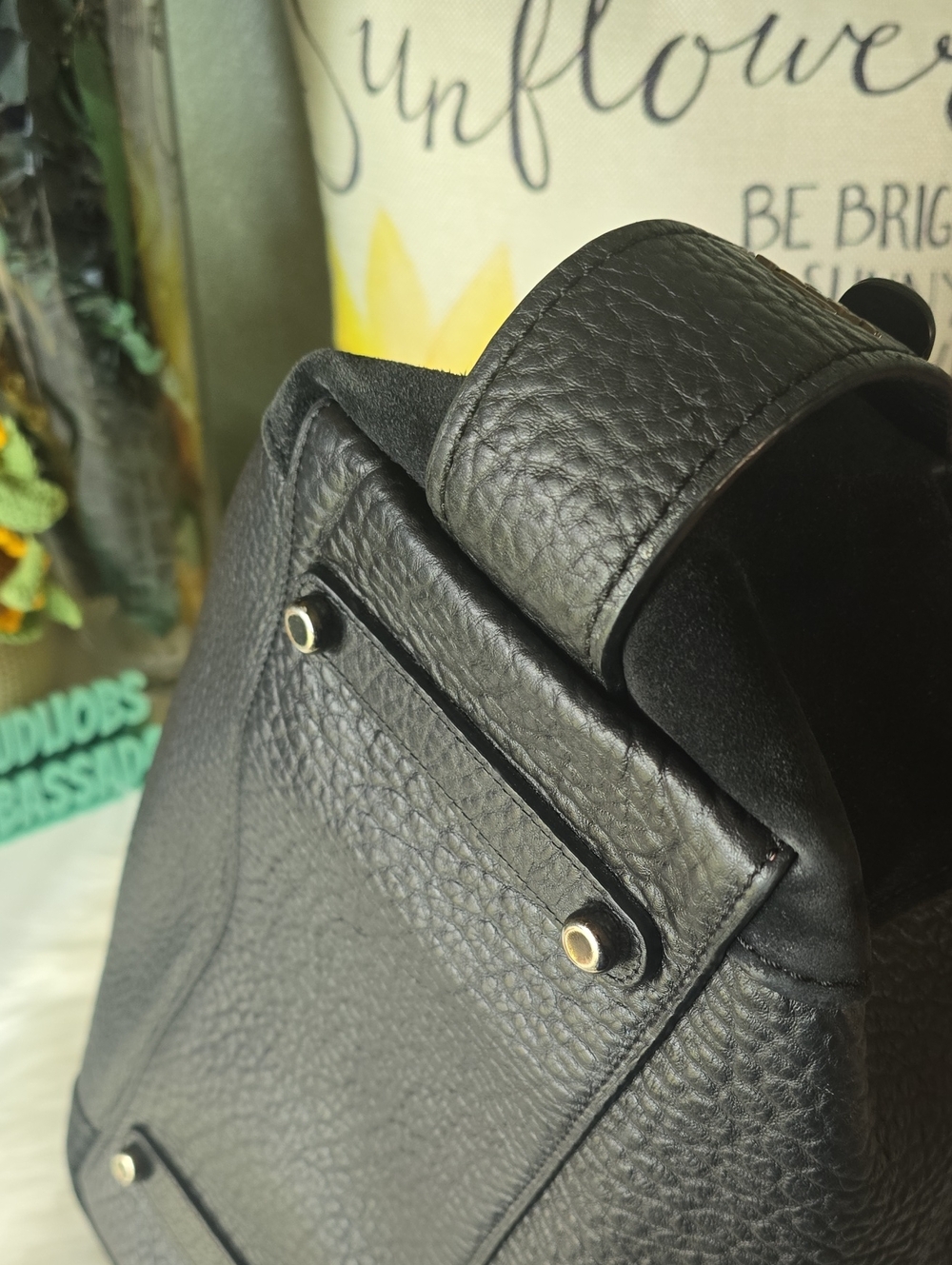 Coach Eddie 42 Suede And Pebbled Leather Tote - Picture 12 of 16